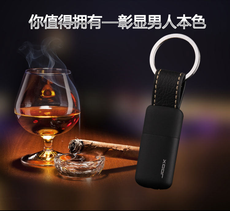 Mini Candle Cigarette Lighter Butane Gas Refillable Keychain Ring Refill Survival Encendedores Creativos Gadgets For Men