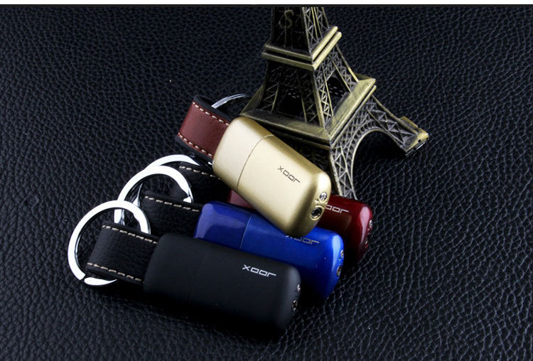 Mini Candle Cigarette Lighter Butane Gas Refillable Keychain Ring Refill Survival Encendedores Creativos Gadgets For Men