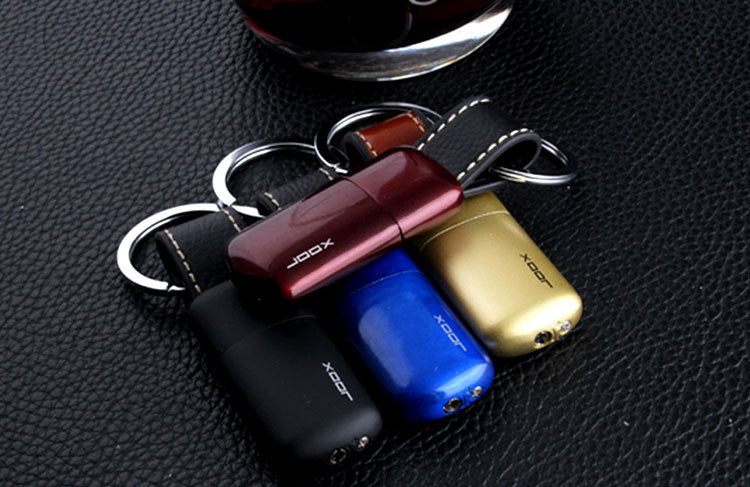 Mini Candle Cigarette Lighter Butane Gas Refillable Keychain Ring Refill Survival Encendedores Creativos Gadgets For Men