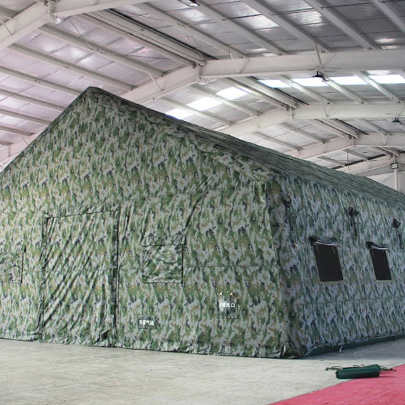 Custom large inflatable camo tents for camping