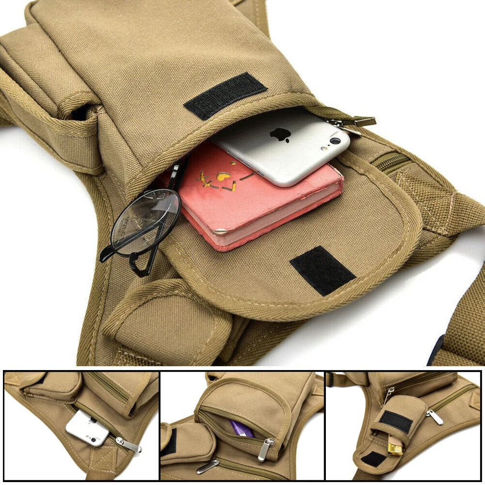 New Unisex Outdoor Tactical Drop Leg Bag Man Women Portable Large Capacity Thigh Pouch Waist Bag For The Belt