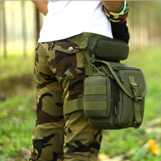 Waterproof Nylon Tactical Drop Leg Bag Molle System Hunting Tool Waist Pack Belt Thigh Pouch Men Women Military Equipment