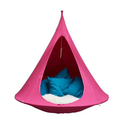 OTAUTAU Outdoor Hammock Tent Bed Hanging Swing Teepee Tree Hamaca Garden Camping Children Bedroom Room Gym Fitness Beds DC001