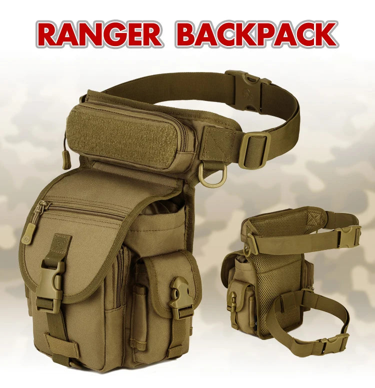 Waterproof Nylon Tactical Drop Leg Bag Molle System Hunting Tool Waist Pack Belt Thigh Pouch Men Women Military Equipment