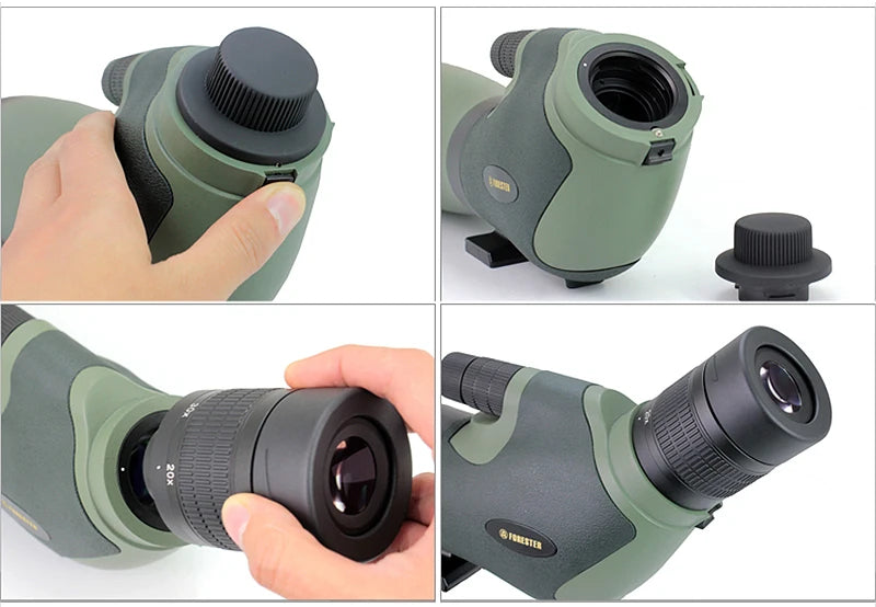 20-60x82ED Spotting Scope w/ Double ED Glass Lens HD Optical Zoom Monocular Telescope for Outdoor Camping Bird Moon Watching