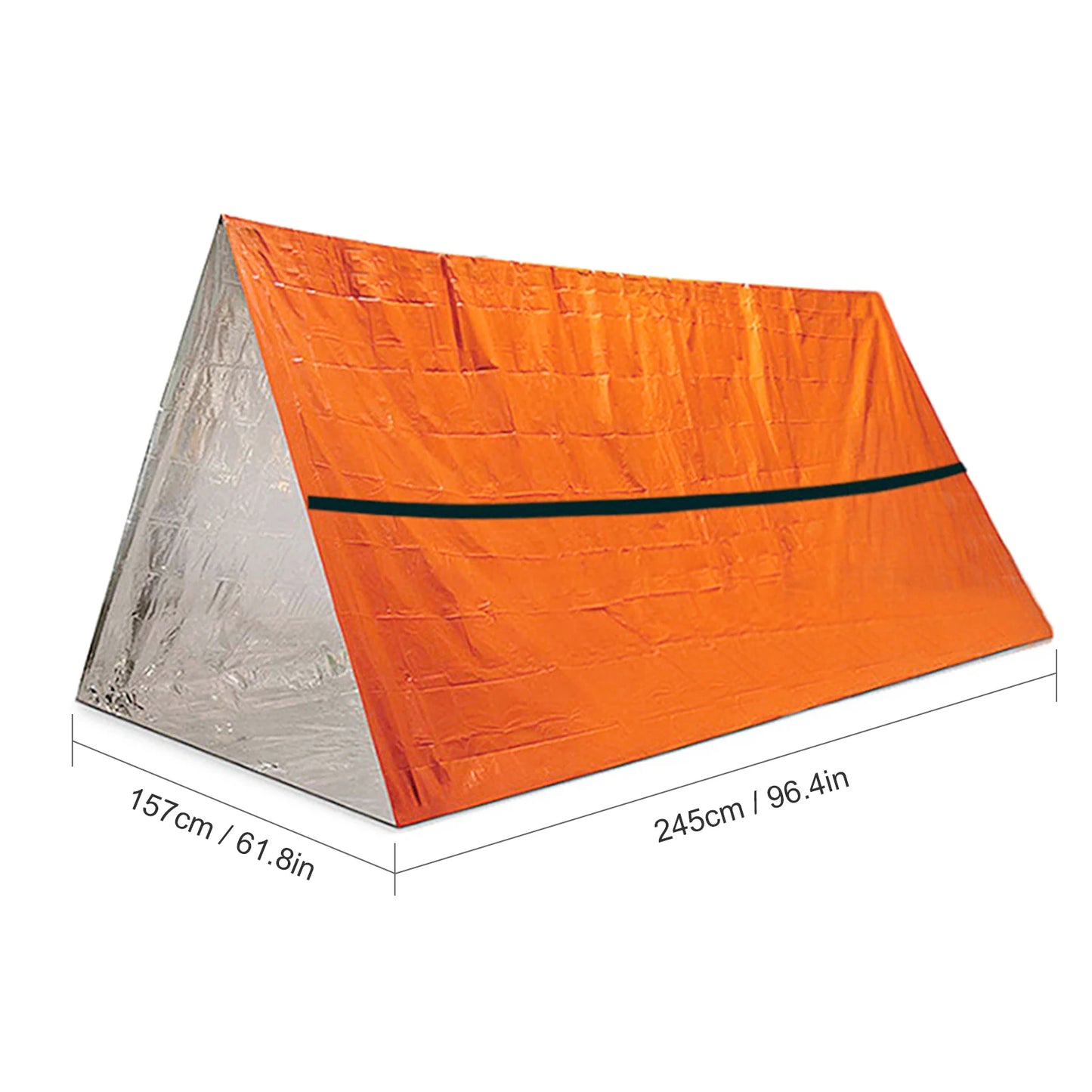 Outdoor Waterproof Emergency Survival Tent Shelter with Sleeping Bag for Camping Hiking Adventure Emergency Survival Tent