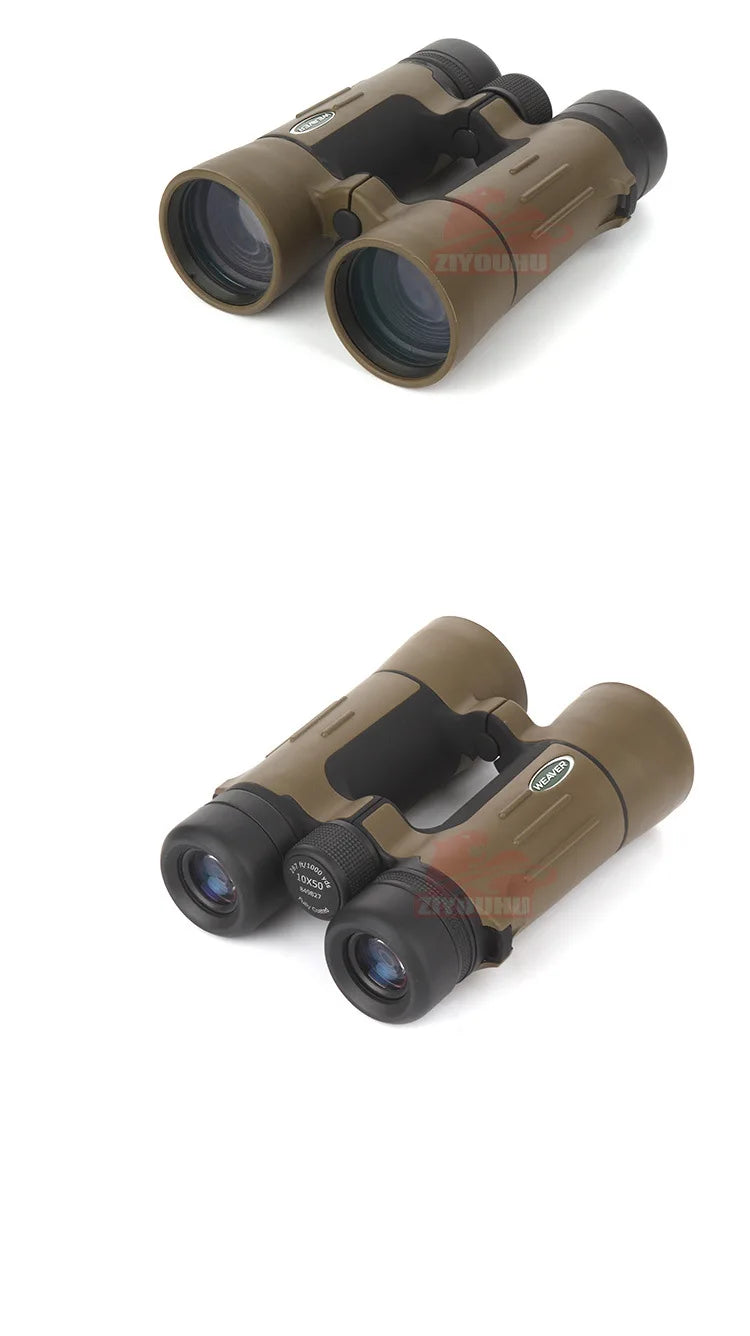 ZIYOUHU 10x50 high definition binoculars telescope waterproof nitrogen filled low light observation military telescope