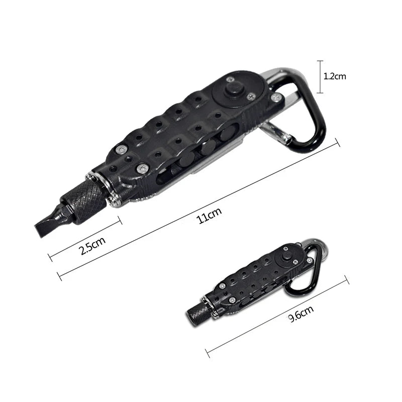 Mini Portable Multifunctional Screwdriver  Stainless Steel Pocket Keychain Tools Outdoor Camping travel EDC Survival Equipment