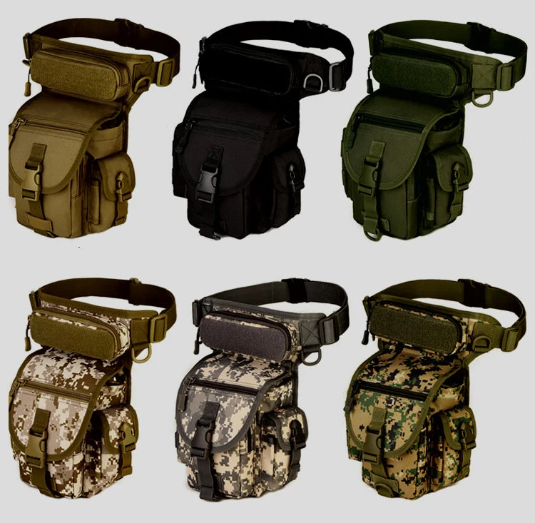 Waterproof Nylon Tactical Drop Leg Bag Molle System Hunting Tool Waist Pack Belt Thigh Pouch Men Women Military Equipment