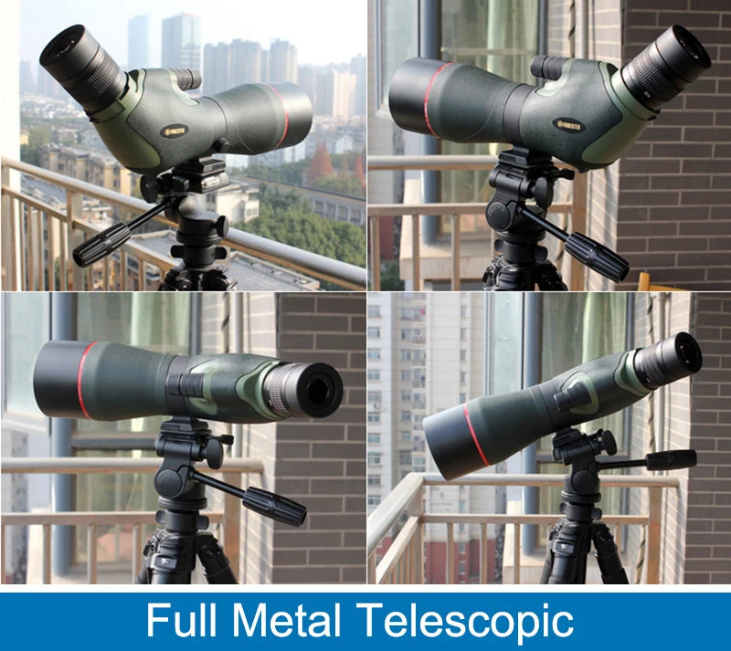 20-60x82ED Spotting Scope w/ Double ED Glass Lens HD Optical Zoom Monocular Telescope for Outdoor Camping Bird Moon Watching