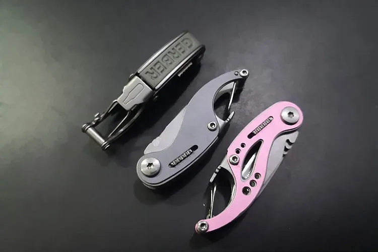 Outdoor Folding Curve Multifunctional Combination Opener Tool Little Whale Pocket Portable Gadget EDC Camping Survival Keychain