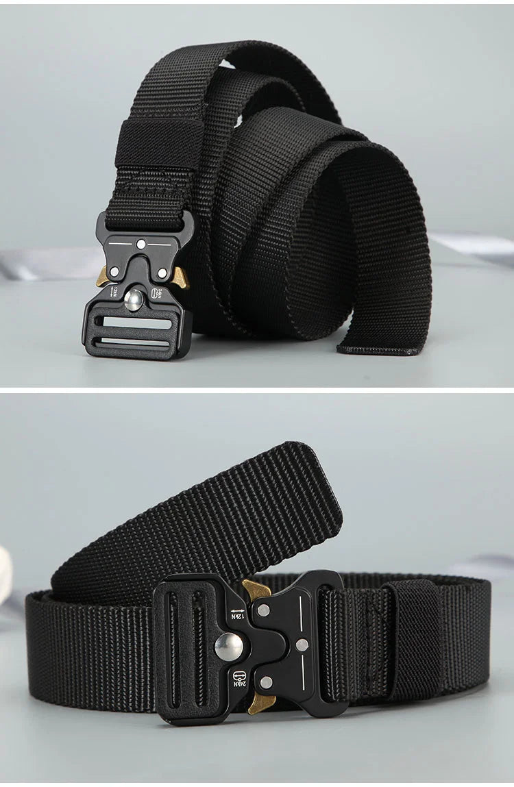 Men's Belt Outdoor Hunting Tactics Belt Multi functional Buckle Nylon Belt High Quality Marine Corps Canvas Belt