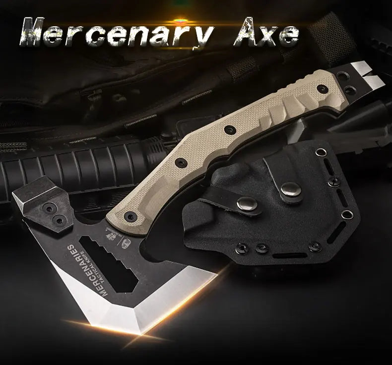 HX OUTDOORS Mercenarys Full Tang Camping Survival Touris Axe Hatchet Tactical  Multifunctional Hunting Tools Tomahawk Hammer