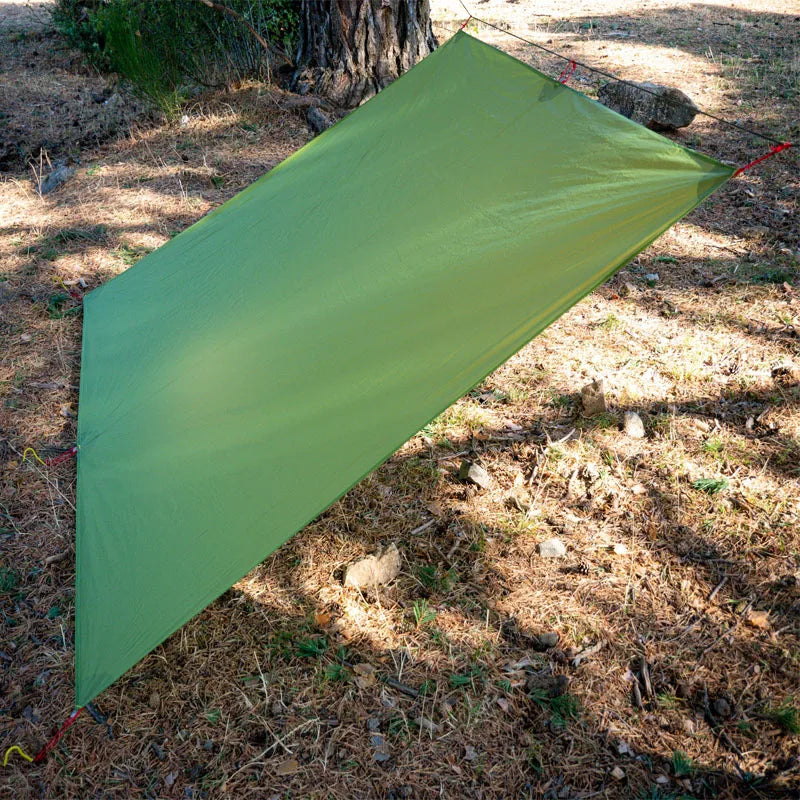 FLAME'S CREED Ultralight Tarp Lightweight MINI Sun Shelter Camping Mat Tent Footprint 15D Nylon Silicone 160g Tenda Para Carro