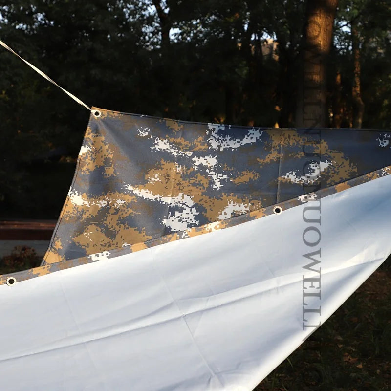 Camouflage Oxford Tarpaulin Rainproof Cloth 450GSM Outdoor Heavy Duty Truck Shelter Cover PVC Camping Tent Sail Boat Tarps Canva