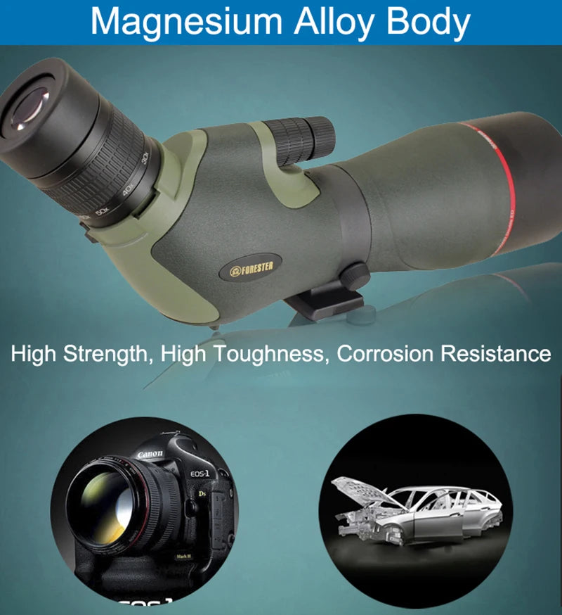 20-60x82ED Spotting Scope w/ Double ED Glass Lens HD Optical Zoom Monocular Telescope for Outdoor Camping Bird Moon Watching