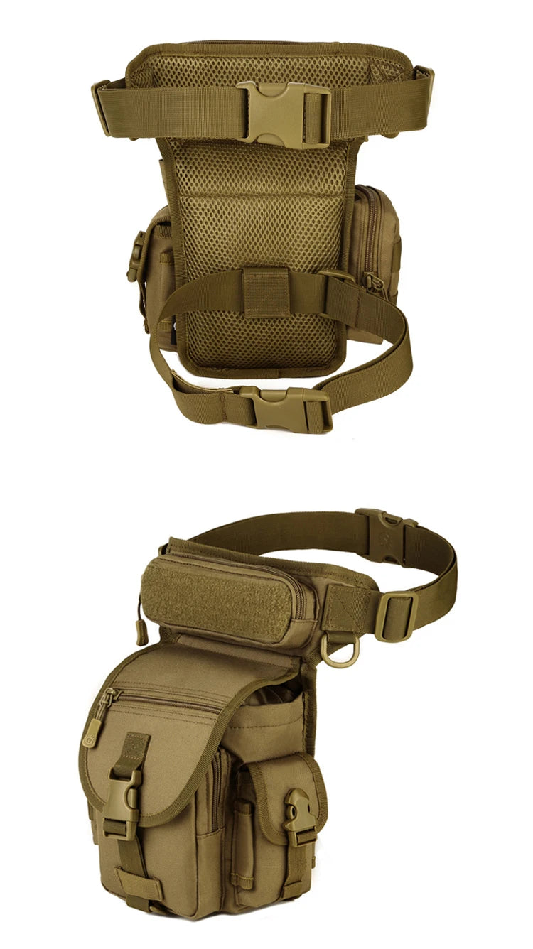 Waterproof Nylon Tactical Drop Leg Bag Molle System Hunting Tool Waist Pack Belt Thigh Pouch Men Women Military Equipment