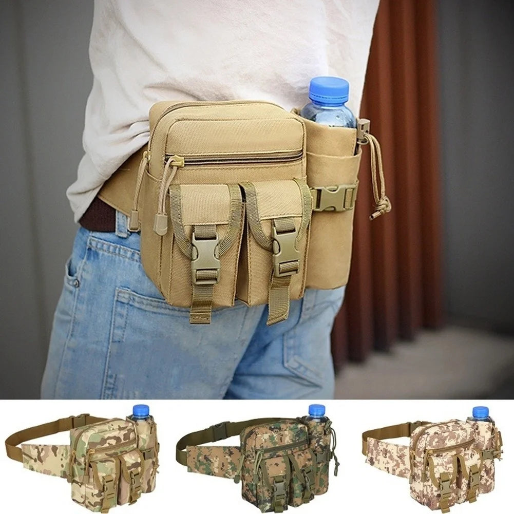 Men's Tactical Casual Fanny Waterproof Pouch Waist Bag Packs Outdoor Military Bag Hunting Bags Tactical Wallet Waist Packs