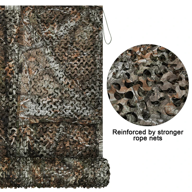 Camouflage Net Hunting Blinds Great For Sunshade Camping Shooting Camo Netting Outdoor Shelter Car Awning Camping Tarp Picnic