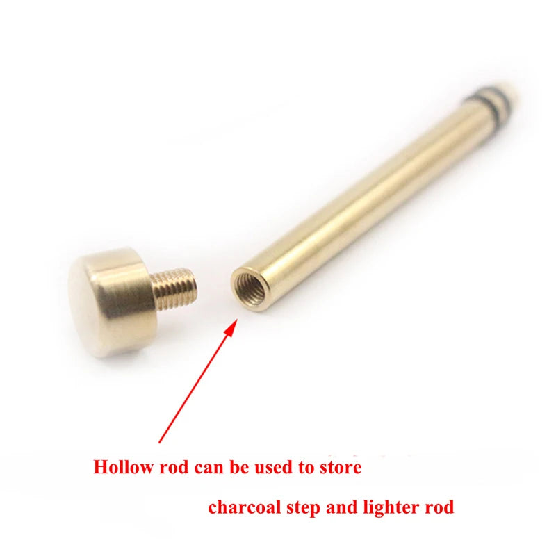 Outdoor Camping Emergency Piston Fire Starter Tube Flame Maker Fire Starter Tube Air Compression Torch Survival Tool