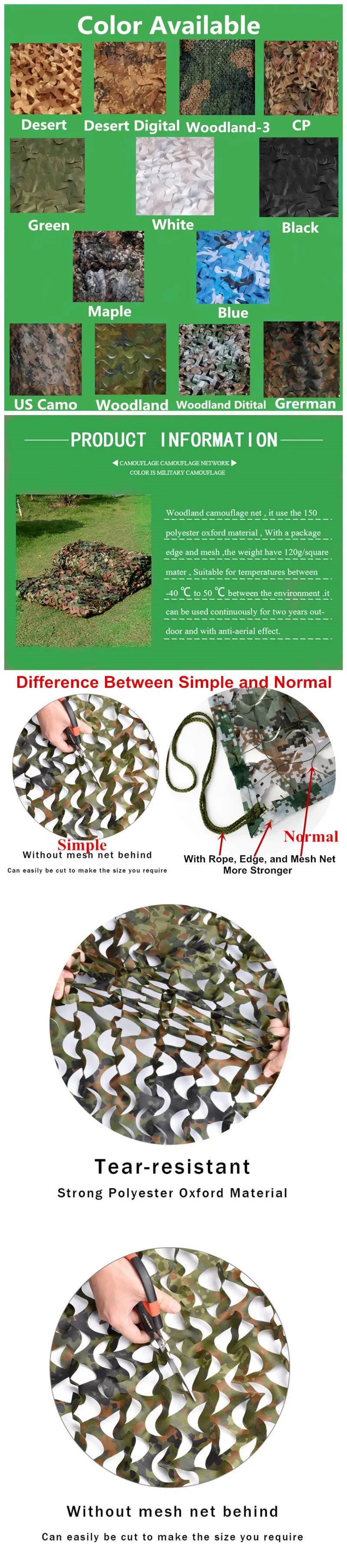 Welead Simple 1.5 Wide CP Camouflage Nets for Hunting  Camo Netting Awning for Car Garden Beach Tent Pergola Scrim Tarp