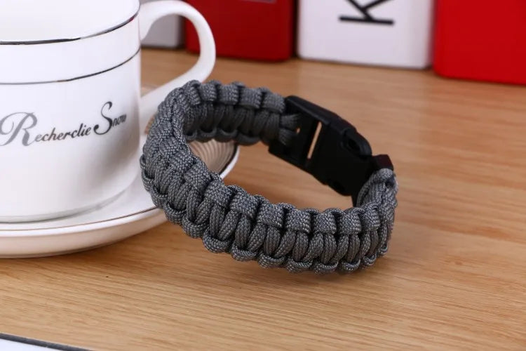 Men's New Survival Paracord Bracelet For Men Outdoor Camping Hiking Buckle Wristband Women Rope Bracelet Male Jewelry