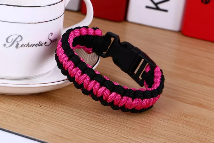 Men's New Survival Paracord Bracelet For Men Outdoor Camping Hiking Buckle Wristband Women Rope Bracelet Male Jewelry