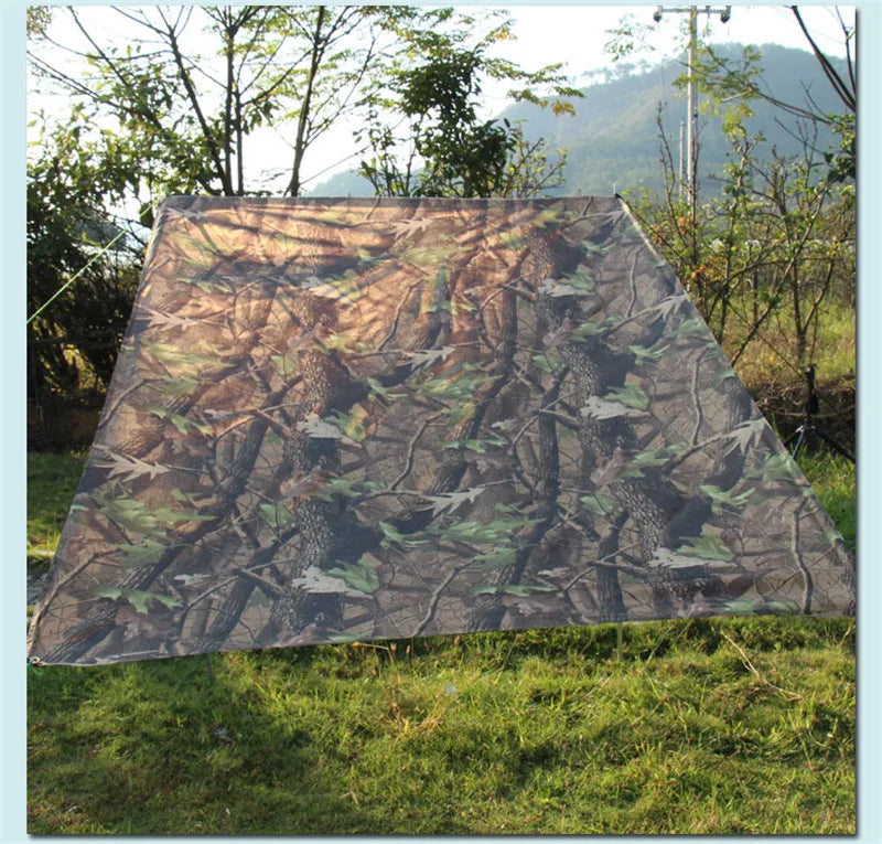 Many Size Ultralight Hunting Camouflage Shelter Waterproof Tarp Awning Tent Sunshade Net Also Use for Camping Mat