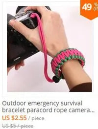 Emergency Paracord 550 4mm Led Lights Camping Rope Parachute Cord Bracelet Survival Multifunction outdoor tools Camping survival