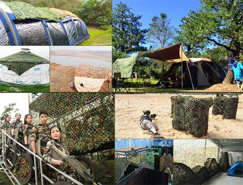 large Camouflage Net Camo Hunting Garden Enclosure Nets Car Mesh Canopy Sun Shelter Tent Tarp Camping Awning Fishing