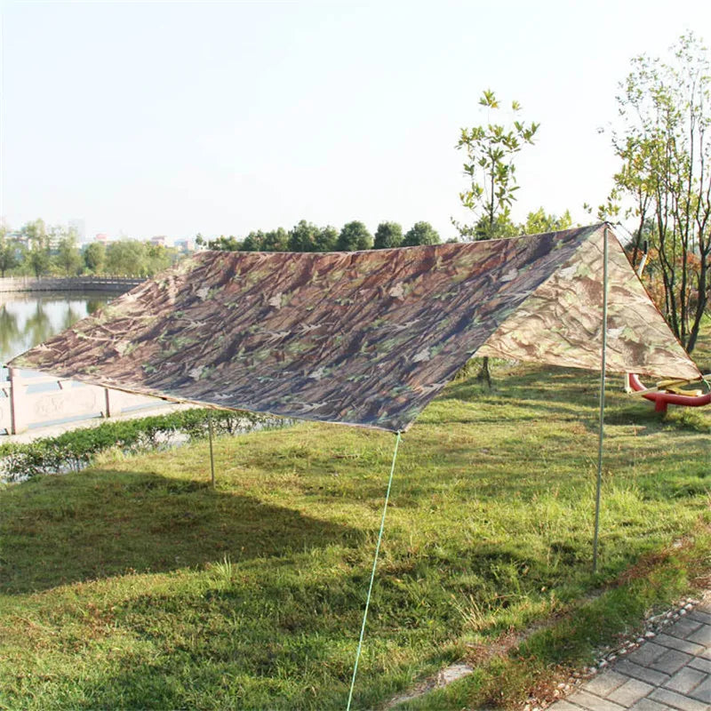 Many Size Ultralight Hunting Camouflage Shelter Waterproof Tarp Awning Tent Sunshade Net Also Use for Camping Mat