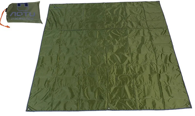 Tent Tarp 215 X 215cm Camping Mat Large Waterproof Oxford Cloth  Material Camping Picnic Beach Moisture-Proof Mat sunshade