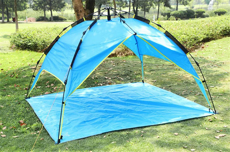 Tent Tarp 215 X 215cm Camping Mat Large Waterproof Oxford Cloth  Material Camping Picnic Beach Moisture-Proof Mat sunshade