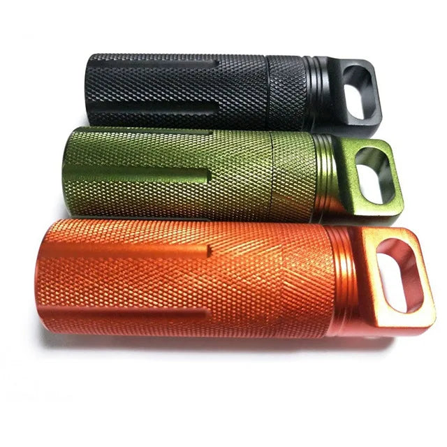 EDC waterproof Survive seal box Container capsule dry bottle case outdoor hike camp medicine match pill holder storage trunk