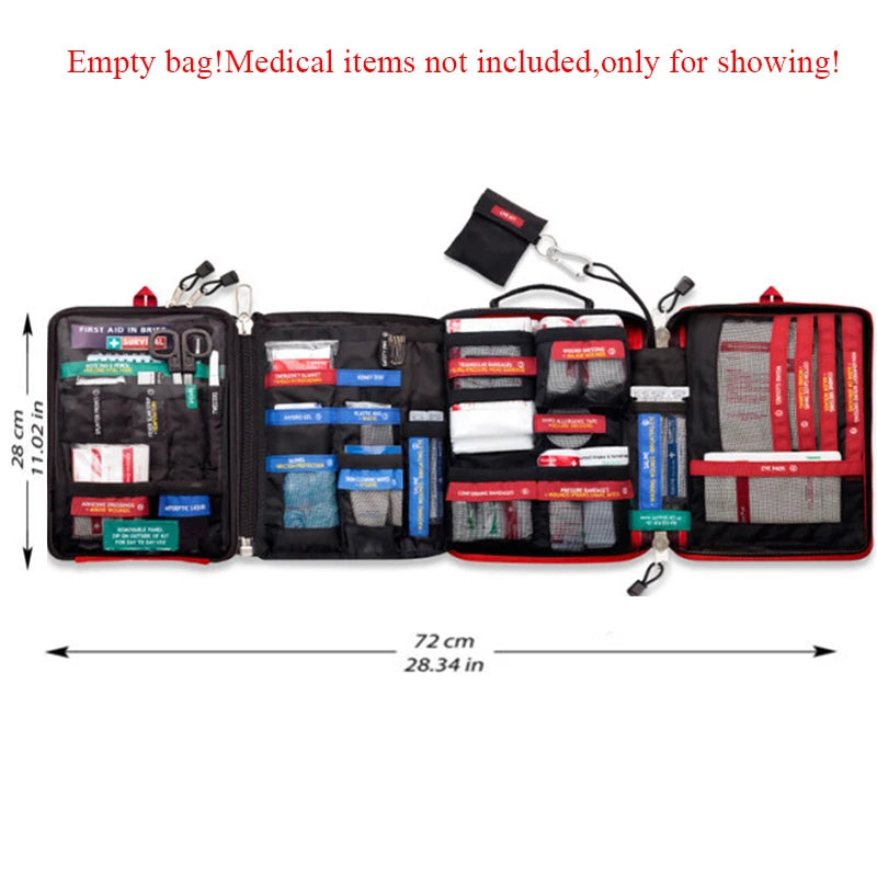 Survival Large Professional Molle First Aid Kit Rescue Medical Case for Sports Camping Travel Emergency Kit Wound Care Bag