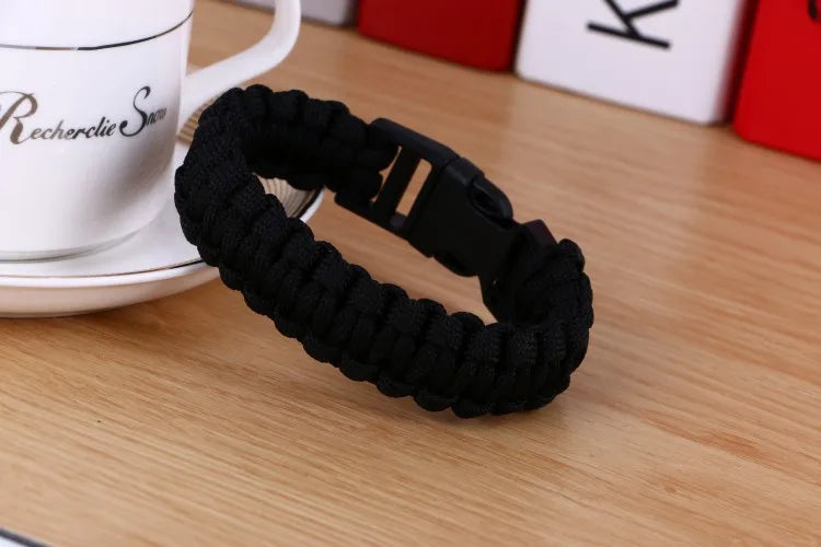 Men's New Survival Paracord Bracelet For Men Outdoor Camping Hiking Buckle Wristband Women Rope Bracelet Male Jewelry