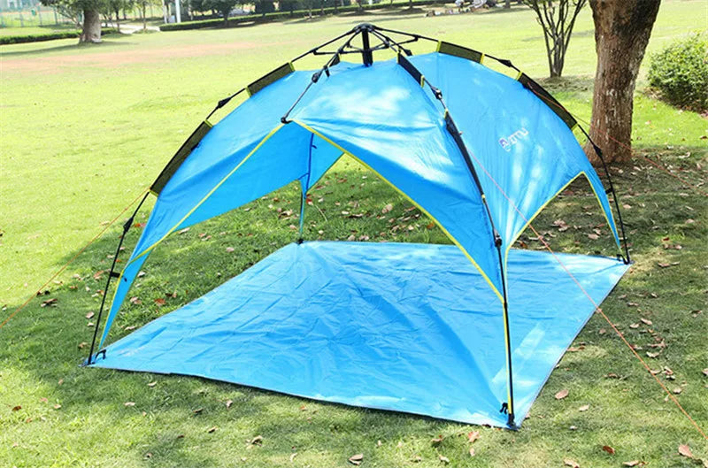 Tent Tarp 215 X 215cm Camping Mat Large Waterproof Oxford Cloth  Material Camping Picnic Beach Moisture-Proof Mat sunshade