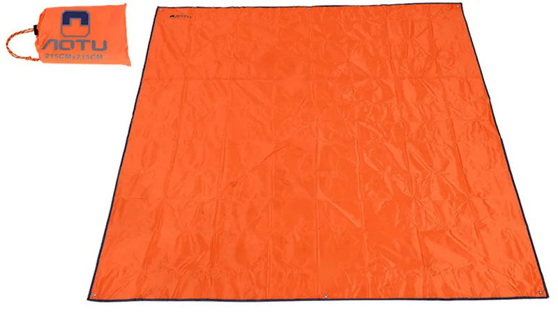 Tent Tarp 215 X 215cm Camping Mat Large Waterproof Oxford Cloth  Material Camping Picnic Beach Moisture-Proof Mat sunshade