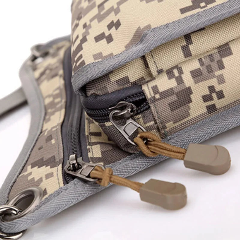 Men Military Nylon Leg Bag Fanny Waist Pack Belt Hip Bum Motorcycle Rider Drop Thigh Pouch Retro Crossbody Shoulder Bags