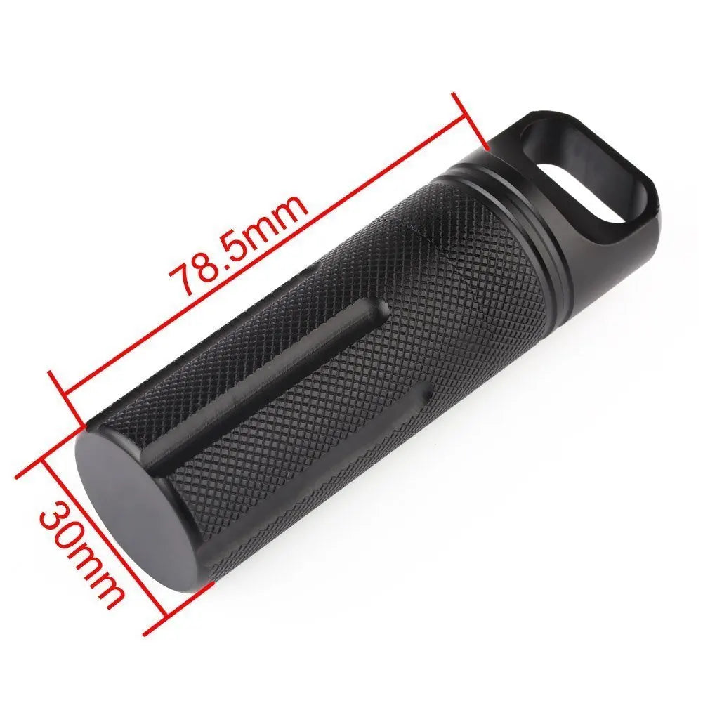 EDC waterproof Survive seal box Container capsule dry bottle case outdoor hike camp medicine match pill holder storage trunk