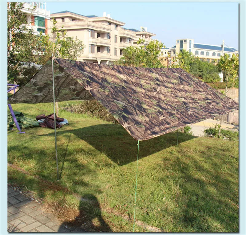 Many Size Ultralight Hunting Camouflage Shelter Waterproof Tarp Awning Tent Sunshade Net Also Use for Camping Mat