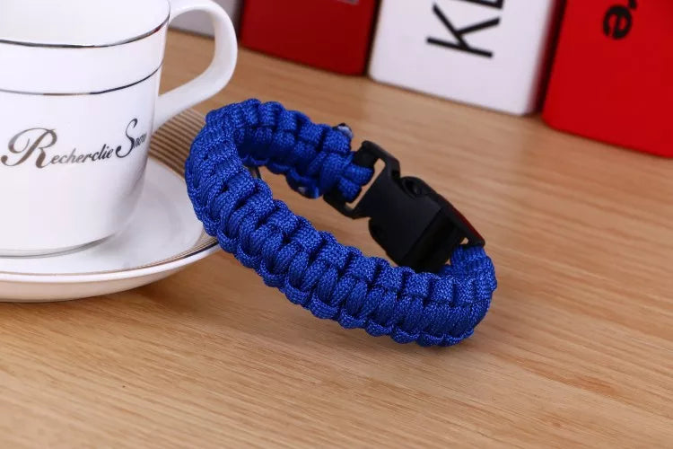 Men's New Survival Paracord Bracelet For Men Outdoor Camping Hiking Buckle Wristband Women Rope Bracelet Male Jewelry