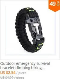 Emergency Paracord 550 4mm Led Lights Camping Rope Parachute Cord Bracelet Survival Multifunction outdoor tools Camping survival