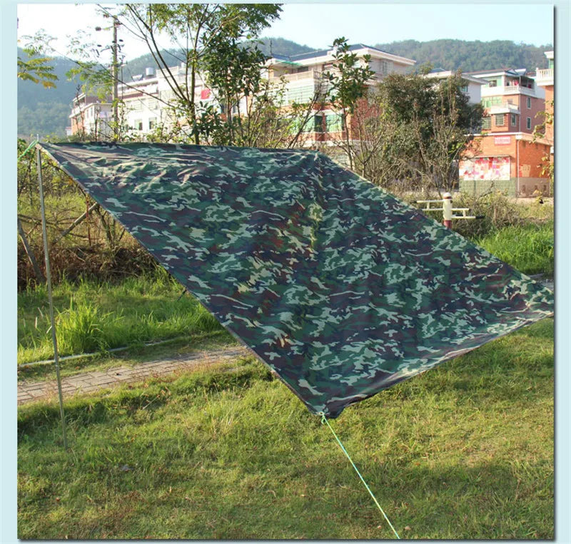 Many Size Ultralight Hunting Camouflage Shelter Waterproof Tarp Awning Tent Sunshade Net Also Use for Camping Mat