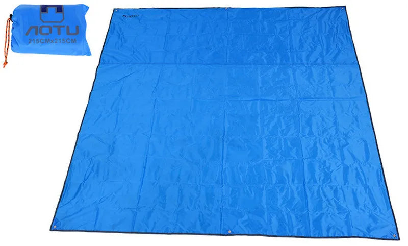 Tent Tarp 215 X 215cm Camping Mat Large Waterproof Oxford Cloth  Material Camping Picnic Beach Moisture-Proof Mat sunshade