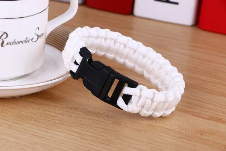 Men's New Survival Paracord Bracelet For Men Outdoor Camping Hiking Buckle Wristband Women Rope Bracelet Male Jewelry