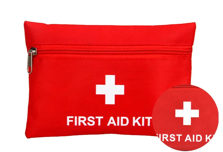 50pcs Set Portable First Aid Kit Red Car Emergency Kit Accessories For Home Family Travel Outdoor Emergency Medical Treatment