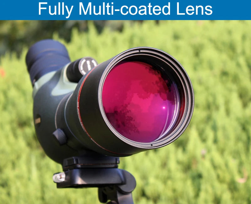 20-60x82ED Spotting Scope w/ Double ED Glass Lens HD Optical Zoom Monocular Telescope for Outdoor Camping Bird Moon Watching