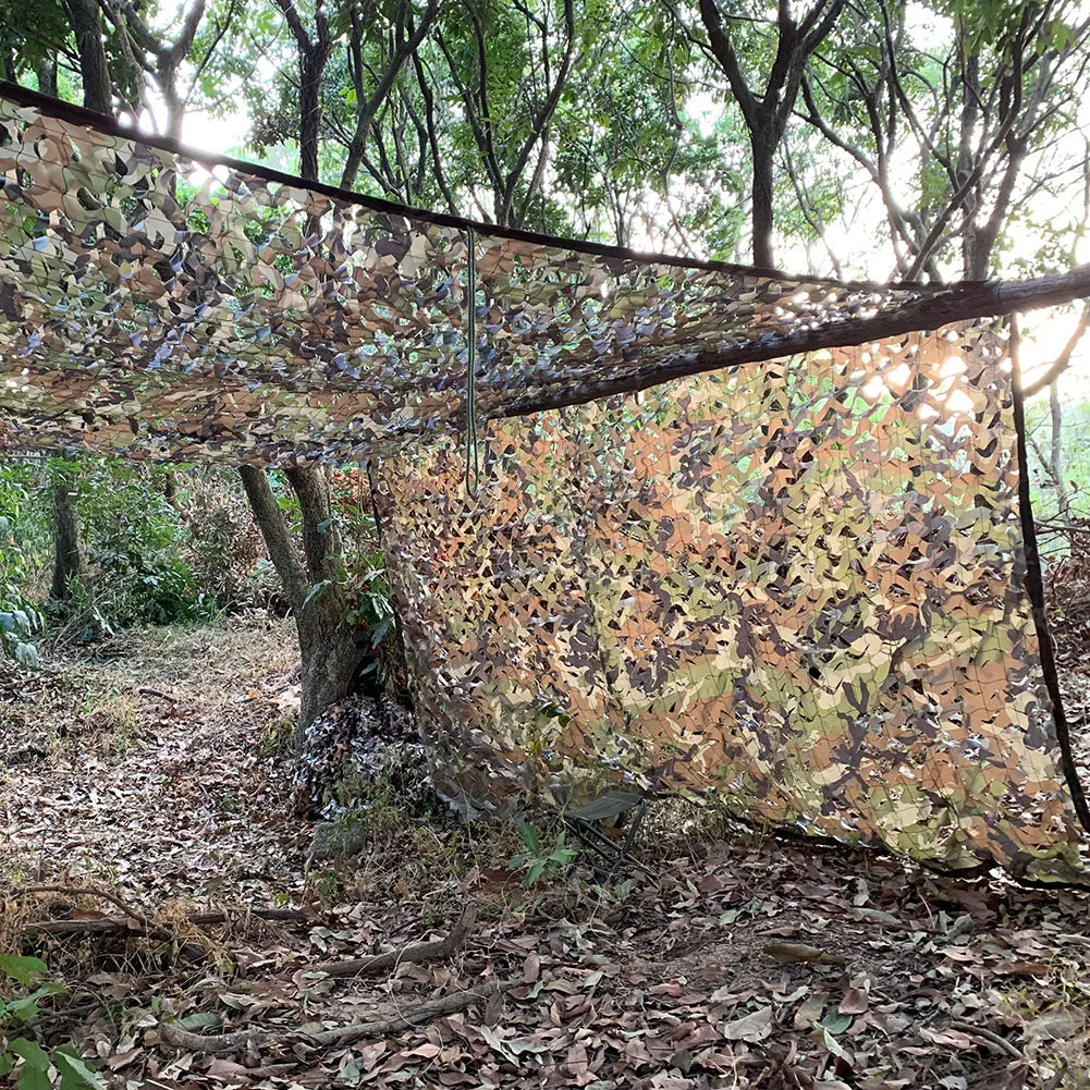 Camouflage Net Hunting Blinds Great For Sunshade Camping Shooting Camo Netting Outdoor Shelter Car Awning Camping Tarp Picnic