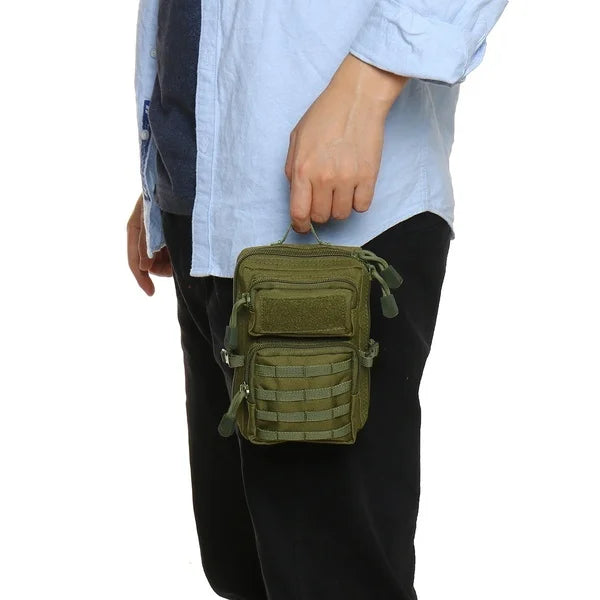 Multipurpose Waterproof Outdoor Tactical Molle Waist Bag Hiking Travelling Sling Backpack Waist Packs Shoulder Bag Pouch